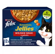 Purina Felix Sensations Mix Turkey, Mackerel, Lamb, Herring - Wet Cat Food - 12x85 g