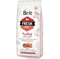 BRIT Fresh Puppy&Junior Suur Kasv&Liigesed Veise ja Kõrvitsa - kuiva koeratoit - 12 kg