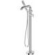 Freestanding bathtub mixer with shower set