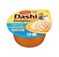 INABA Dashi Delights Chicken with scallop in broth - cat treats - 70g