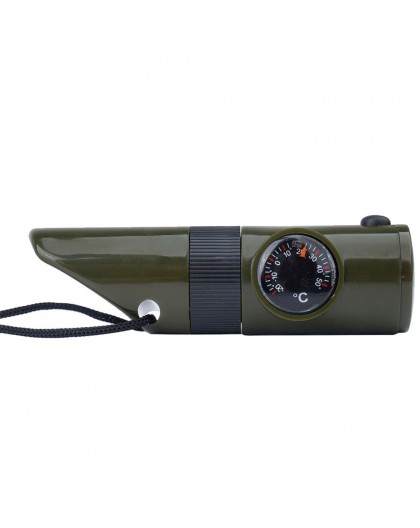 Mil-Tec Survival Whistle 6 in 1 Olive