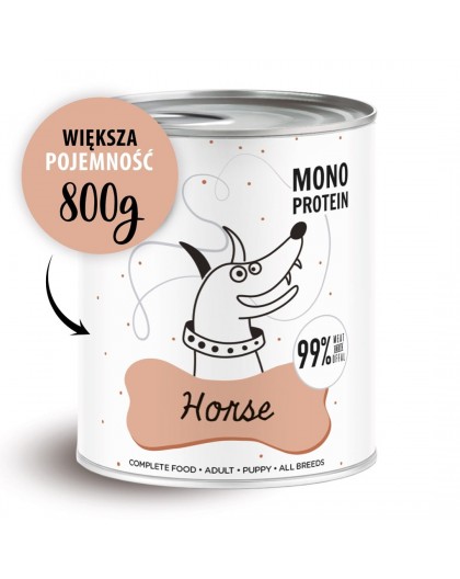 PAKA ZWIERZAKA Pepe Horse - wet dog food - 800g