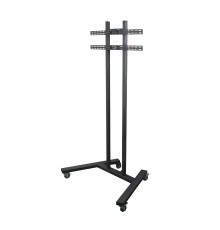 B-Tech Large Universal Flat Screen Trolley / Floor Stand (VESA 800 x 600) - 1.8m Ø50mm Poles