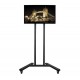 B-Tech Large Universal Flat Screen Trolley / Floor Stand (VESA 800 x 600) - 1.8m Ø50mm Poles