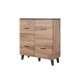 Lotta 110 4D Sideboard in Wotan Oak + Matte Black