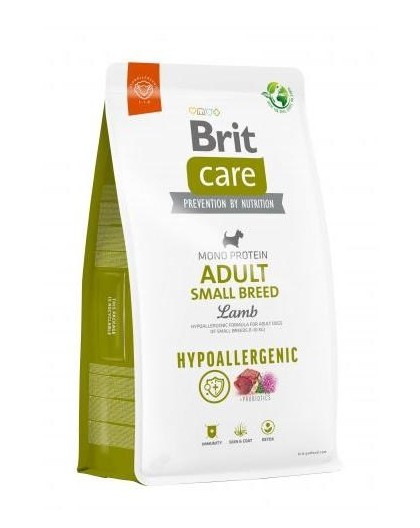 BRIT Care Hypoallergenic Adult Small Breed Lamb&Rice - dry dog food - 3 kg