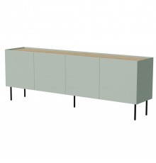 Cama FELLINI chest of drawers 200x40x70 olive + oiled oak top