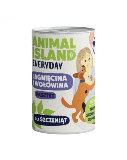 ANIMAL ISLAND Everyday Beef and lamb for puppies - wet dog food - 400g