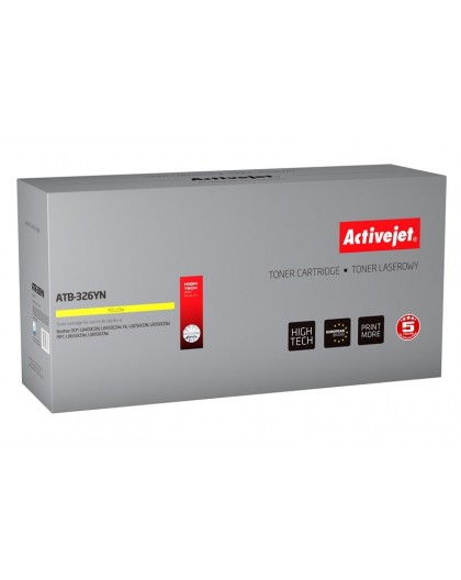 Activejet ATB-326YN Toner (replacement for Brother TN-326Y Supreme 3500 pages yellow)