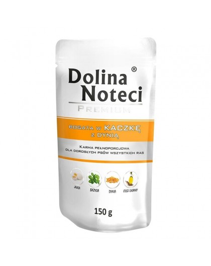 DOLINA NOTECI PREMIUM Wet dog food Duck with pumpkin 150 g