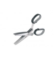 GEFU 12660 kitchen scissors 191 mm Black, Stainless steel Herb