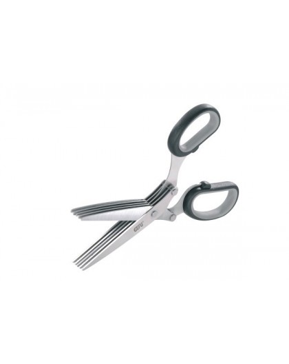 GEFU 12660 kitchen scissors 191 mm Black, Stainless steel Herb