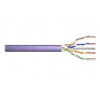 Installation cable DIGITUS cat.6, U/UTP, Dca, AWG23/1, LSOH, 305m, purple, cardboard