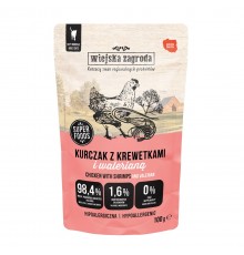 WIEJSKA ZAGRODA Chicken with Shrimps and Valerian – Wet Cat Food – 100g