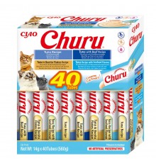 INABA Churu Variety box Tuna with seafood - cat treats - 40 x 14g