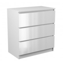 Topeshop M3 BIEL POŁYSK chest of drawers
