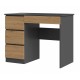 Desk MIJAS LEFT 98x51x76 cm Anthracite/Artisan