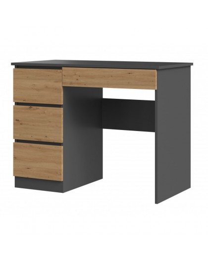 Desk MIJAS LEFT 98x51x76 cm Anthracite/Artisan