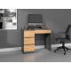 Desk MIJAS LEFT 98x51x76 cm Anthracite/Artisan
