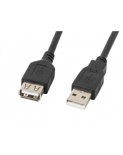 Lanberg CA-USBE-10CC-0007-BK USB cable USB 2.0 0.7 m USB A Black