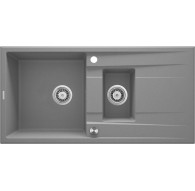 1.5-bowl granite sink with drainer