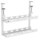 Maclean under-desk cable organizer, max. load 5kg, 2 levels, white, MC-104 W