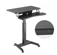 Maclean MC-835 Portable Desk Electric Height Adjustable 72 -122cm max. 37 kg Control Panel Sit Stand Work Station