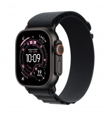 Apple Watch Ultra 3 GPS + Cellular 49mm Black Titanium Case with Black Alpine Loop - Medium