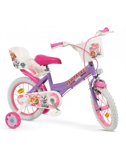 Children's Bike 14" Paw Patrol Purple 1480 Girl TOIMSA