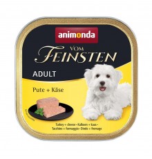 ANIMONDA Vom Feinsten Adult Turkey with cheese - wet dog food - 150g