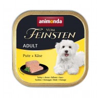 ANIMONDA Vom Feinsten Adult Turkey with cheese - wet dog food - 150g