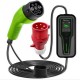 Qoltec Mobile charger for electric cars EV with 2-in-1 adjustment Type 2 7kW CEE 32A/5 PIN 230V LCD Portable Wallbox 5m