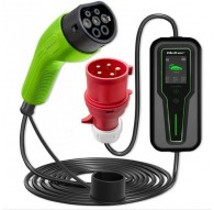 Qoltec Mobile charger for electric cars EV with 2-in-1 adjustment Type 2 7kW CEE 32A/5 PIN 230V LCD Portable Wallbox 5m