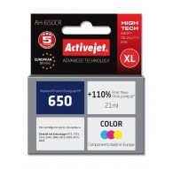 Activejet AH-650CR ink (replacement for HP 650 CZ102AE Premium 21 ml color)