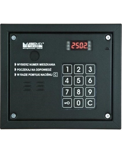 Laskomex CP-2503R black Audio panel with RFID key reader