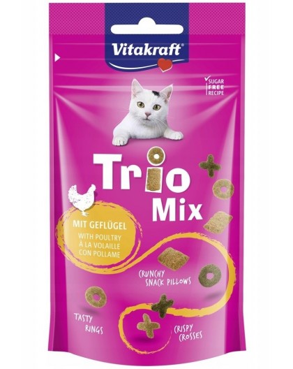 VITAKRAFT Trio Mix Poultry - cat treats - 60g