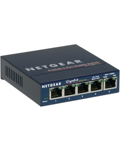 NETGEAR GS105 Unmanaged Gigabit Ethernet (10/100/1000) Blue