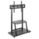 Manhattan TV & Monitor Mount, Trolley Stand, 1 screen, Screen Sizes: 37-100", Black, VESA 200x200 to 800x600mm, Max 150kg, Shelf