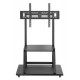 Manhattan TV & Monitor Mount, Trolley Stand, 1 screen, Screen Sizes: 37-100", Black, VESA 200x200 to 800x600mm, Max 150kg, Shelf