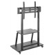 Manhattan TV & Monitor Mount, Trolley Stand, 1 screen, Screen Sizes: 37-100", Black, VESA 200x200 to 800x600mm, Max 150kg, Shelf
