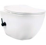 Toilet with bidet function - with mixer tap