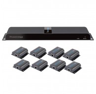 Techly HDMI 1x8 Extender Splitter over CAT6/6a/7 50m with IR pass-back IDATA EX-HL81TY