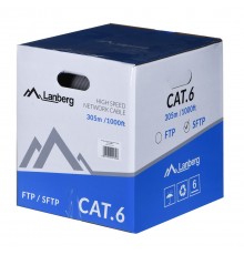 Lanberg LCS6-11CU-0305-S networking cable 305 m Cat.6 SFTP CPR+ Fluke passed Gray