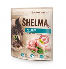 SHELMA Kitten Rich in Turkey - dry cat food - 750g