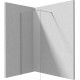 Walk-in shower wall 80 cm