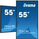 iiyama 55" Professional Digital Signage display with 4K UHD resolution and 24/7 operating time