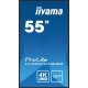 iiyama 55" Professional Digital Signage display with 4K UHD resolution and 24/7 operating time