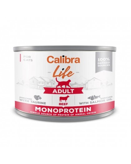 CALIBRA Cat Life Adult Beef - wet cat food - 200g