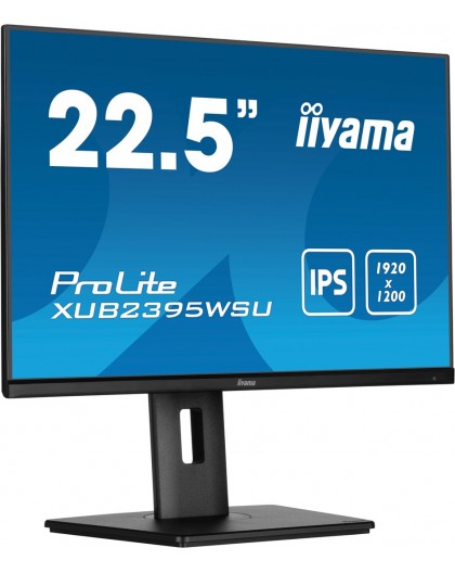 iiyama ProLite 22.5” 1920 x 1200 monitor featuring IPS panel technology and a height adjustable stand
