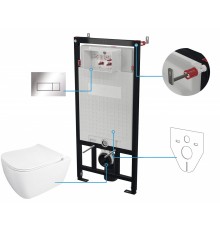 6-in-1 concealed toilet set